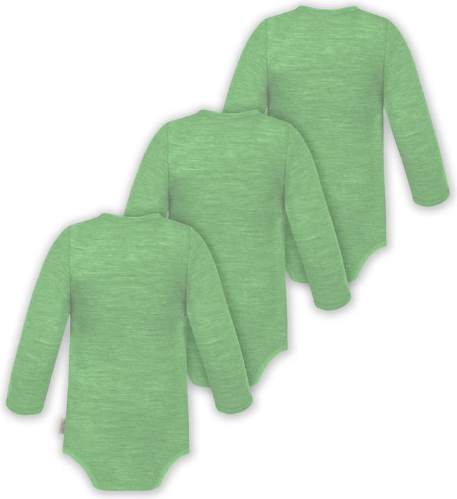 Image du produit Normani Lot de 3 Multipacks Body Bébé Mérinos Body à langer manches longues avec boutons - 9345 (62)