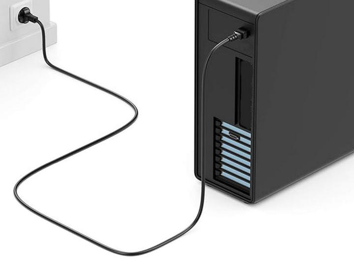 Produktbild equip Netzkabel Anschl. C18 -> Schukon. 180°gew. sw (3 m)