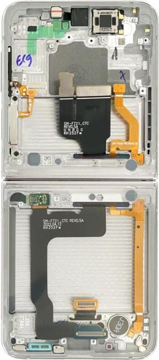 Produktbild Samsung Display + Rahmen (Haupt) F721 Galaxy Z Flip4 5G Silber GH82-29440F (Display, Galaxy Z Flip4)