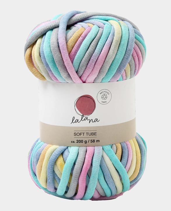 Immagine prodotto Lalana Lana Soft Tube, filato tubolare 6 mm x 58 m, 200 g (58 m)