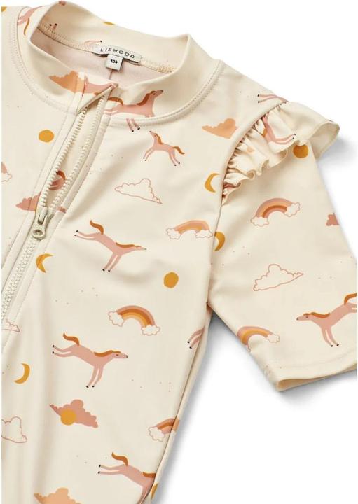 Actual product image Liewood Badeanzug Amel in Jumpsuit Passform Dream Ecru UV40+ (74)