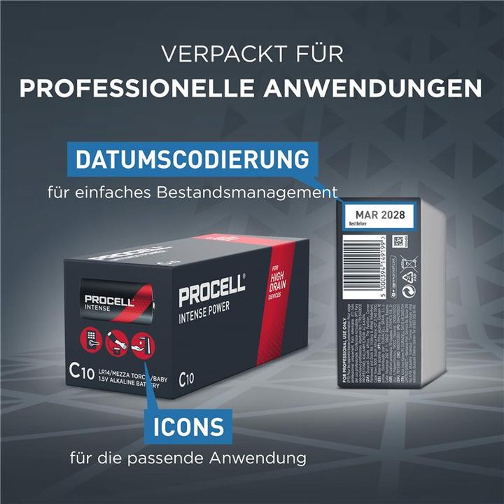 Actual product image Duracell Procell Intense Power (10 pcs., C, 7933 mAh)