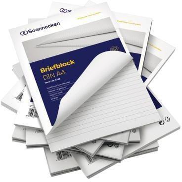 Immagine prodotto Soennecken Blocco per lettere Formato carta: DIN A4 Riga: rigata con Ran (A4, Righe)
