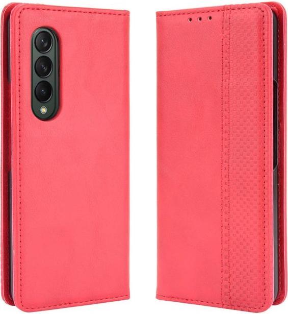 Actual product image MU Classic Retro Leather Bookcover Case (Samsung Galaxy Z Fold3)