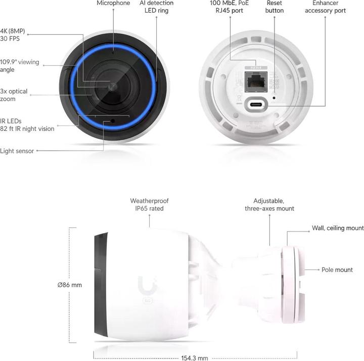 Immagine prodotto Ubiquiti G5 Pro (3840 x 2160 pixel)