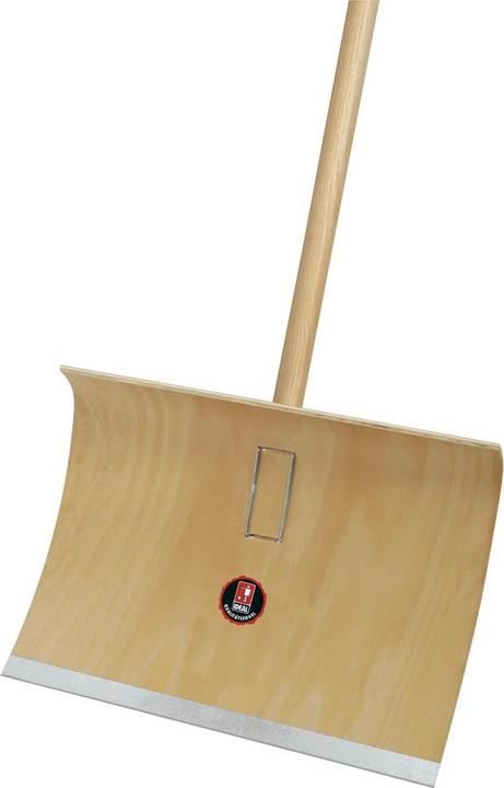 Produktbild Ideal Schneeschieber 350 x 500 mm, Holz, mit Schutzkante und Stiel