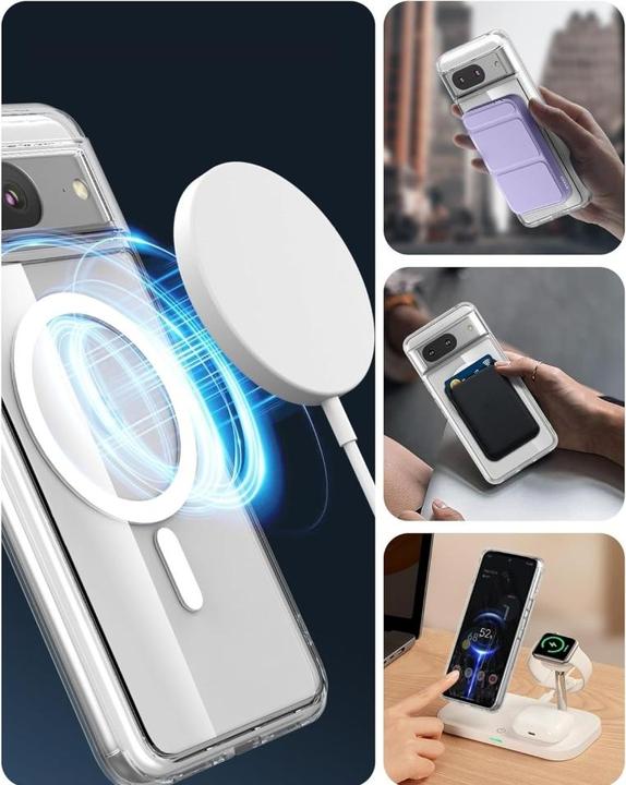 Actual product image Screenguard Magnetic Google Pixel 8 Clear Case MagSafe Cover (Google Pixel 8)