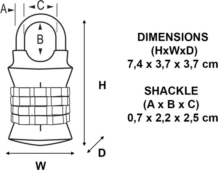 Produktbild Master Lock Zahlenschloss 1535EURDCOL