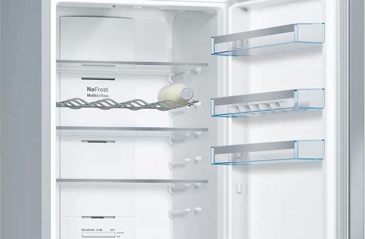 Actual product image Bosch Hausgeräte Series 4 KGN397IEQ Fridge Freezer Freestanding 368 l E Stainless steel (368 l)