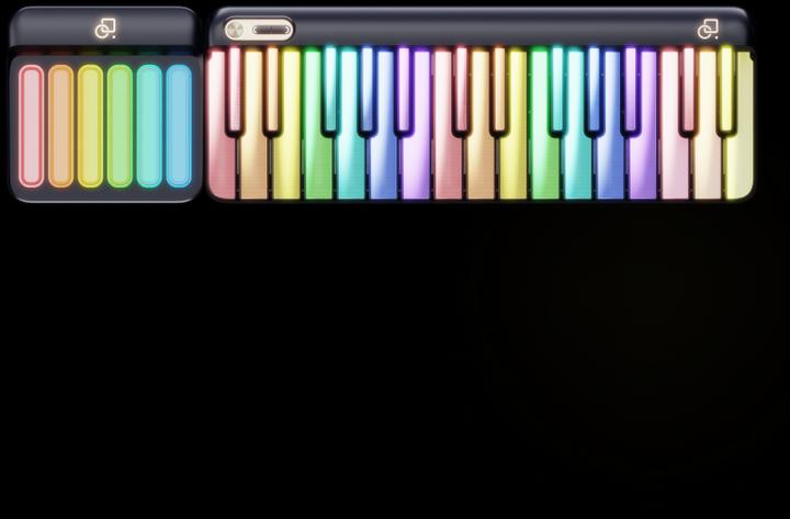 Actual product image Popu Music PopuPiano 1 Smart Portable Piano - luminous PopuPiano with PopuBag (29 Keys)