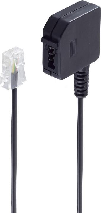 Actual product image Shiverpeaks ®-BASIC-S--Western plug 8/4 to TAE F coupling, 0.2m