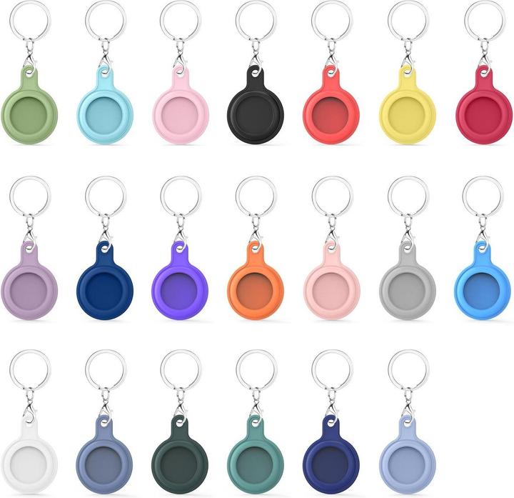 Produktbild König Design Schlüsselanhänger für Apple AirTag Hülle Case Koffer Anhänger Silikon Blau Neu