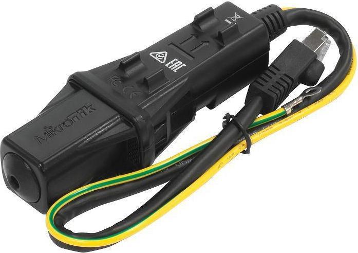 Immagine prodotto MikroTik RBGESP - Protezione dalle sovratensioni Gigabit Ethernet in contenitore impermeabile IP68 (Adattatore di protezione da sovratensione)