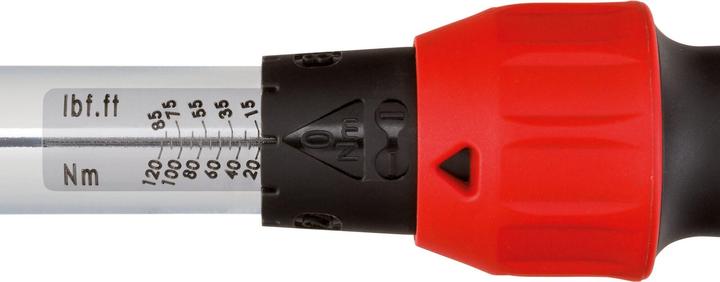Image du produit Vigor Clé dynamométrique ∙ V3898 ∙ Nm min-max : 20 - 120 Nm ∙ Tolérance : 4% ∙ Carré 12,5 mm (1/2... (1/2", 20 Nm, 120 Nm)