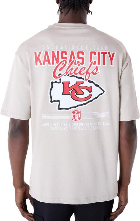 Immagine prodotto New Era NFL Shirt - BACKPRINT Kansas City Chiefs stone - S (S)
