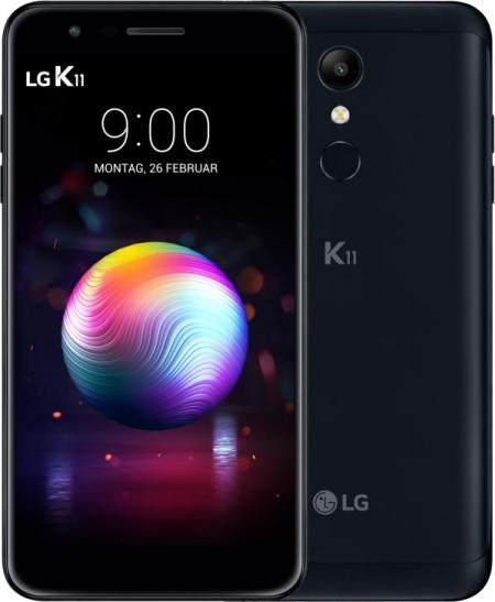LG K11 - Smartphone - 4G LTE - 16 GB - microSDXC slot - GSM - 5.3" - 1280 x 720 pixels - TFT - RAM 2 (16 GB, Black, 5.30", Single SIM, 13 Mpx, 4G)