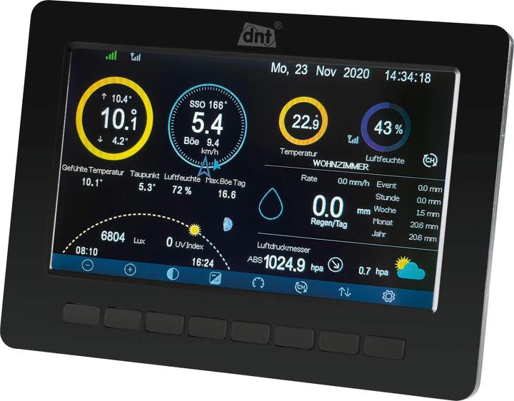 Produktbild DNT Wetterstation WeatherScreen PRO + 3x Zusatzsender RoomLog Pro