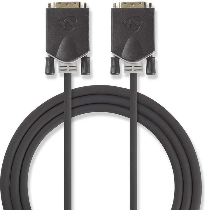 Immagine prodotto Nedis Cavo DVI - Presa DVI-D 24+1 pin - 2 m - PVC - antracite (2 m, DVI)