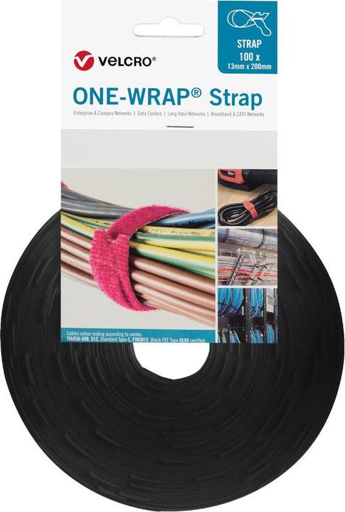 Actual product image Velcro brand One-Wrap Strap (Plastic cable ties, 200 mm, 100 pcs.)