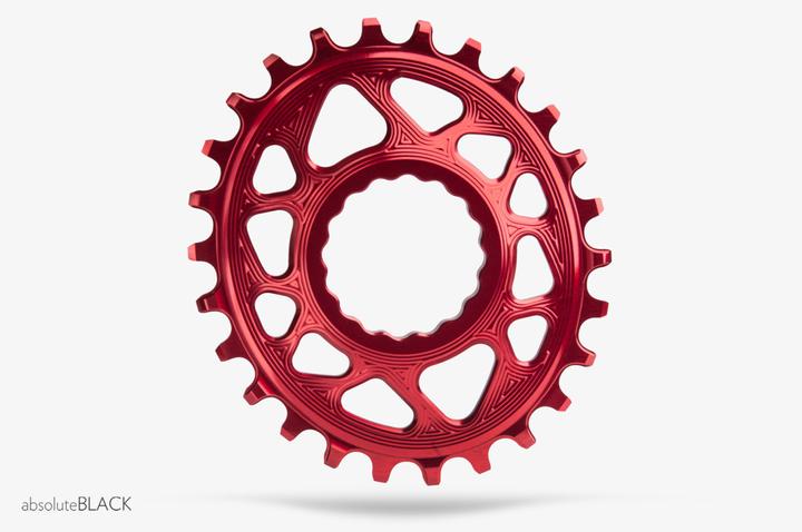Image du produit AbsoluteBLACK aBLACK MTB OVAL RaceFace Cinch Direct Mount BOOST 148 (3mm offset) RED ROT (32)