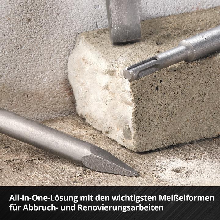 Actual product image Einhell SDS-Plus chisel set 247200, 250 mm, 3-piece (250 mm)