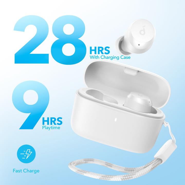 Actual product image soundcore Earbuds A25i - White (9 h, Wireless)