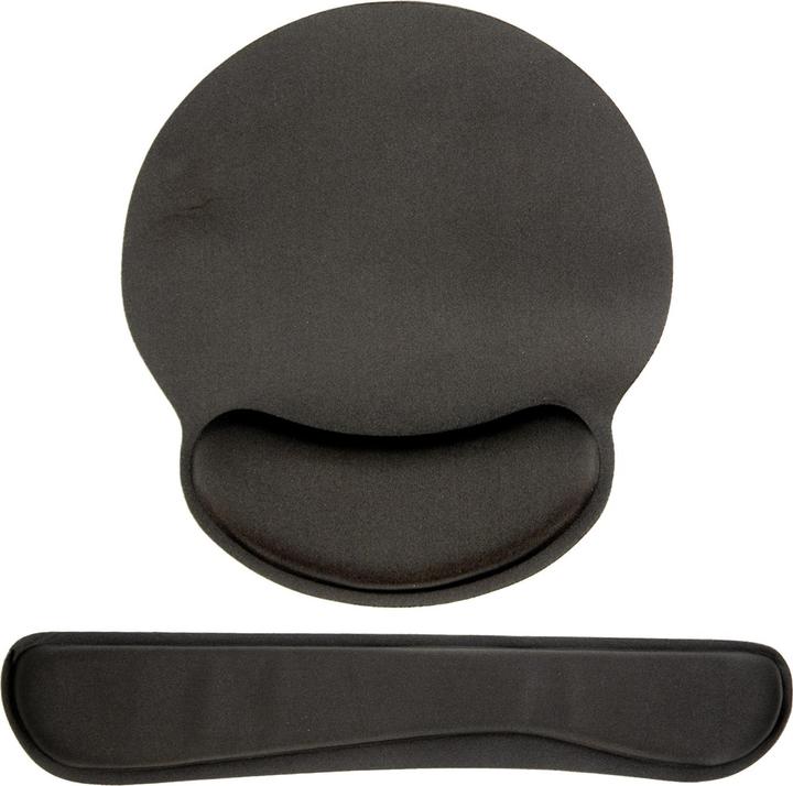 Produktbild Cadorabo 2-teiliges Set ergonomisches Mauspad und Tastatur Gelenkauflage mit Handgelenkstütze