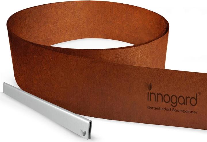 Innogard Rasenkantenband Corten 20 x 0,1 cm - 15 m Länge (1500 cm)