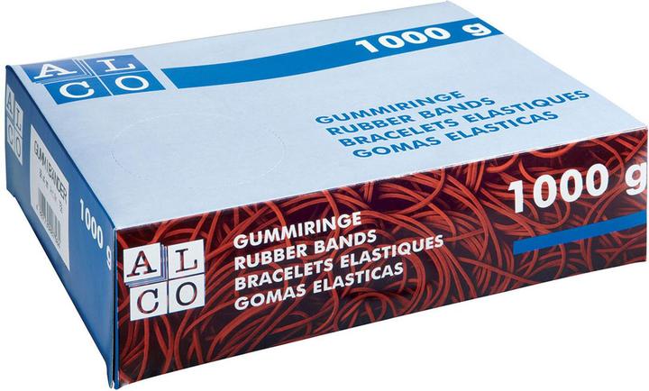 Alco Gummiringe rot 150x10mm 1000g Schachtel