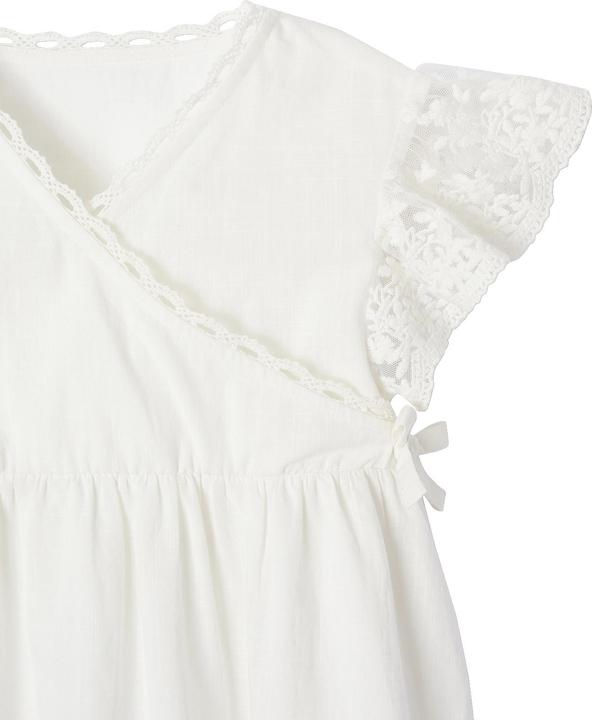 Vertbaudet Festliches Mädchen Wickelkleid mit Tüll-Akzenten