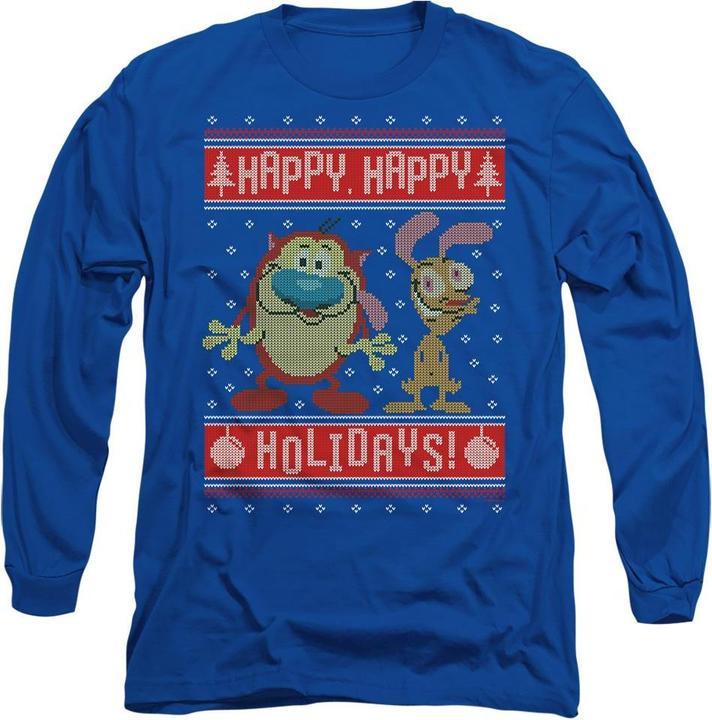 Ren & Stimpy Happy Happy Holidays TShirt (S)