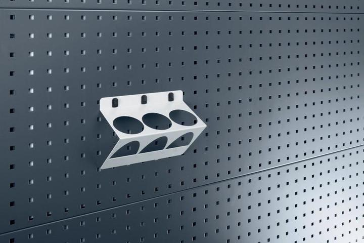 Produktbild Bott Dosenhalter 3-fach Breite 225 mm Ø max. 68 mm passend für Lochplatten