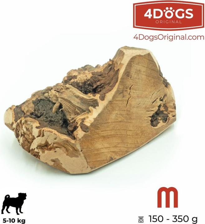 Produktbild 4Dogs Original 4DOGS - Kauwurzel aus Heide - M (Senior, 1 Stk., 300 g)