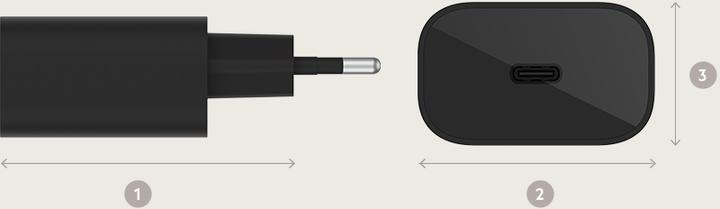 Productafbeelding Belkin Netzladegerät USB-C 25W PD 3.0 schwarz WCA004vfBK (25 W)