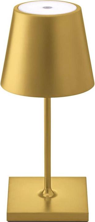 Sigor Lampada da tavolo ricaricabile Nuindie USB-C mini 25cm color oro 2,2W FlexMood 2200K/2700K IP54 (98.50 lm)