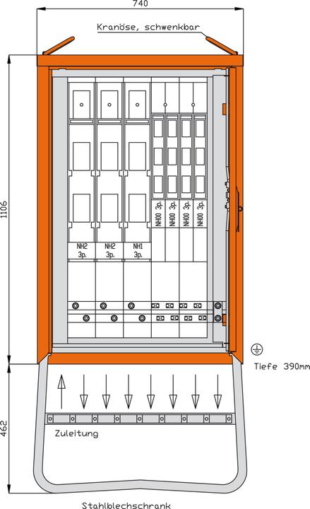 Produktbild Walther Werke WAL WGV0082 Gruppenverteiler 277 kVA (Verteiler)