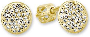 Brilio Glittering gold stud earrings 745 239 001 00622 0000000