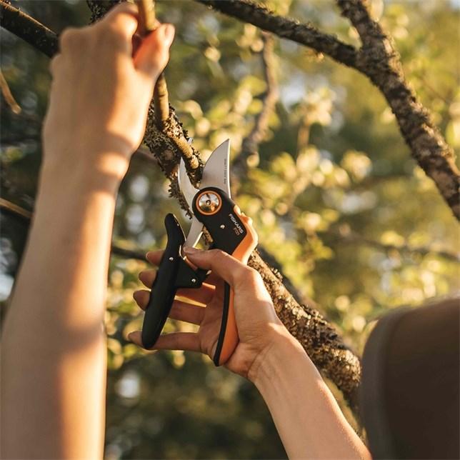 Actual product image Fiskars Plus PowerLever Bypass Secateurs P721