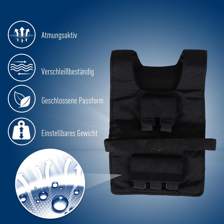 Actual product image Homcom Training waistcoat with 20 iron weights (1 x 20 kg)