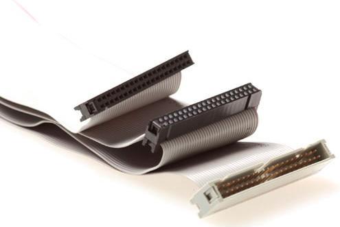 Immagine prodotto Cavo piatto IDE 2x IDC40 femmina - 1x IDC 40 maschio, 0,75 m