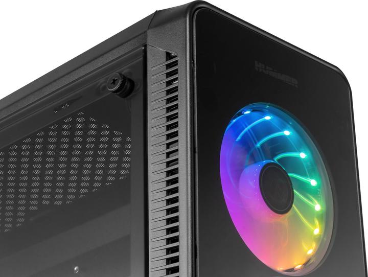 Actual product image Nox ATX TOWER HUMMER TGM RAINBOW RGB - Tower (mATX, Mini-ITX, ATX)