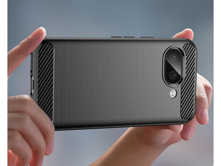 Actual product image Screenguard Carbon Brushed Soft TPU Hülle (Google Pixel 9a)