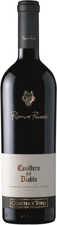 Produktbild Concha y Toro Casillero del Diablo RESERVA PRIVADA Cabernet/Syrah Chile (1 x 75 cl, 2017)