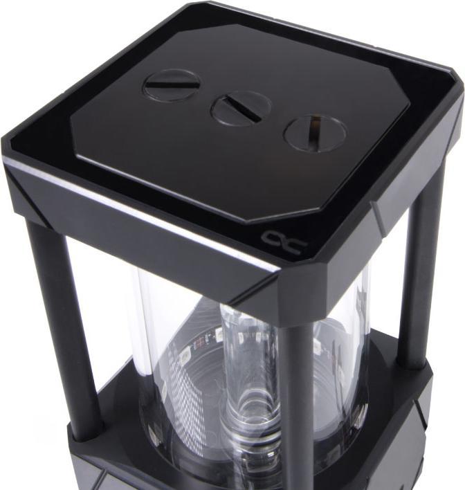 Actual product image Alphacool Aurora D5 Acetal/Glass Ice Bucket - 150mm incl. VPP Apex D5