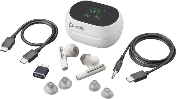 Actual product image Poly Voyager Free 60+ UC M White Sand Earbuds (ANC, 8 h, Wireless)