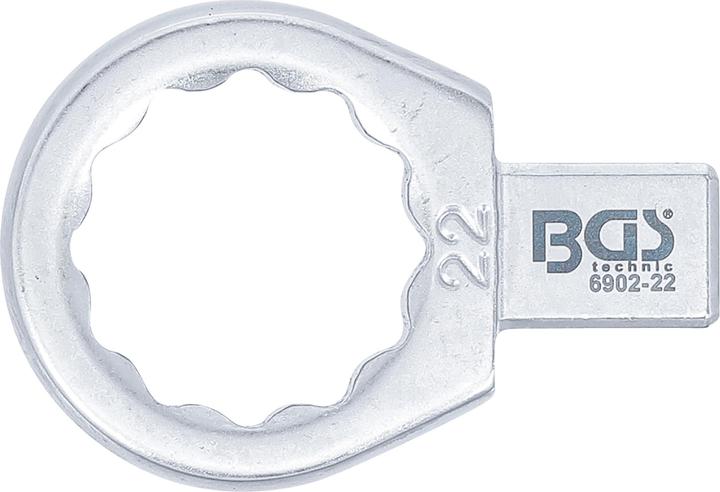Produktbild BGS Einsteck-Ringschlüssel 22 mm Aufnahme 9 x 12 mm (22 mm)