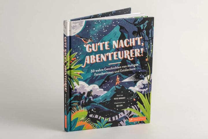 Produktbild Gute Nacht, Abenteurer! 30 wahre Geschichten von mutigen Forscherinnen und Entdeckern (Deutsch, Qu Lan, Ness Knight, 2021)