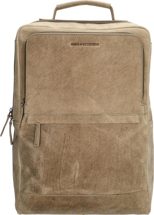 Immagine prodotto HIDE & Stitches Idaho Backpack Laptop -Tasche 15,6 Zoll Premium Ledergeschäft - Donkerzand -