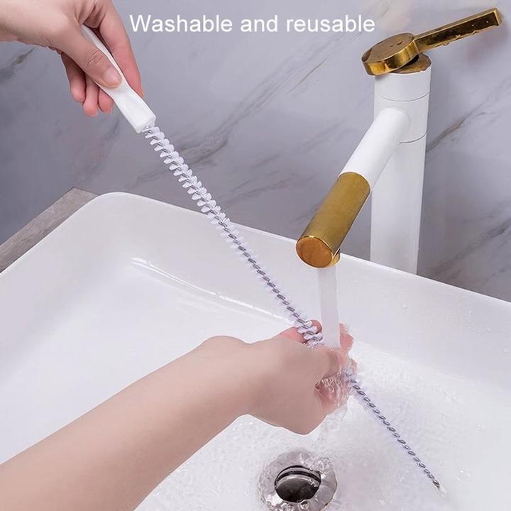 Produktbild Abfluss Reinigungsbürste Siphonbürste Rohrbürste Haarfangbürste Flexibel (1 Stk.)