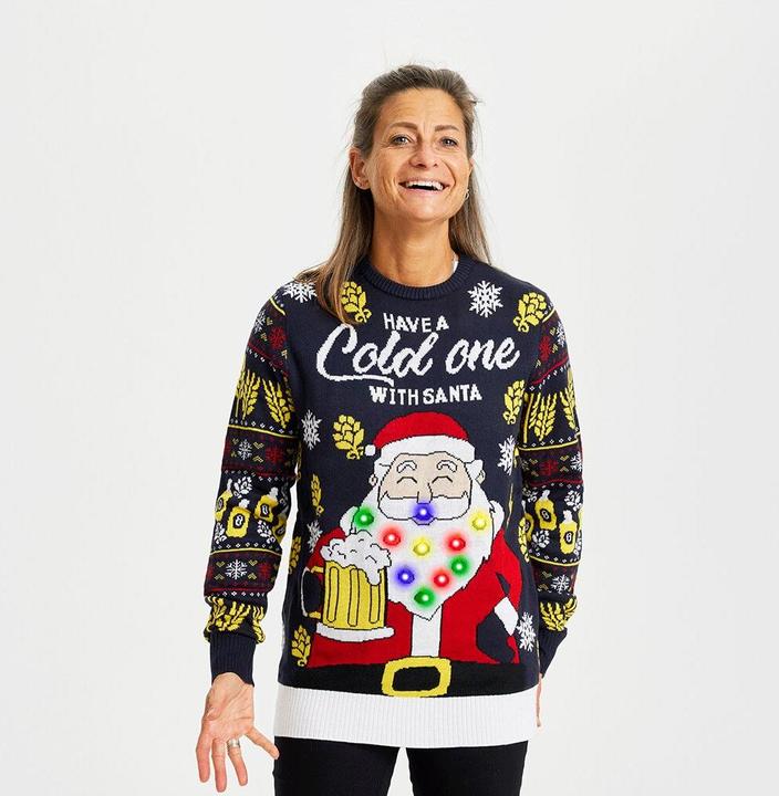 Image du produit Christmas Sweats Have a Cold One With Santa LED (M)